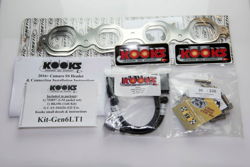 Kooks 2016 + Chevrolet Camaro SS 1 7/8in x 3in SS Longtube Headers w/ Catted Connection Pipes-Headers & Manifolds-Grocery Getter Performance