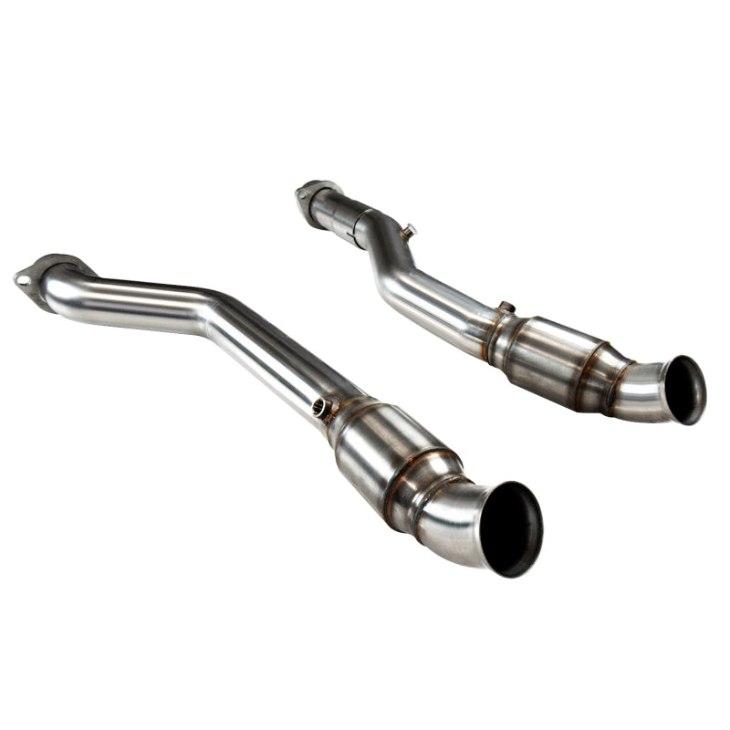 Kooks 2018+ Jeep Grand Cherokee TrackHawk 6.2L 3in Inlet x 3in OEM Outlet Catted SS Connection Pipes-Connecting Pipes-Grocery Getter Performance