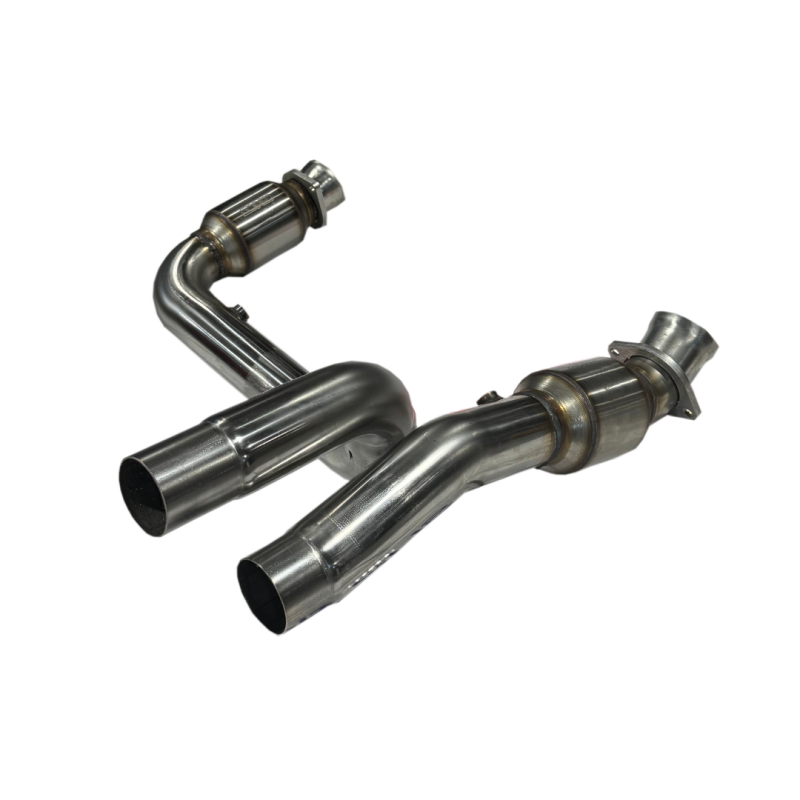 Kooks 2023+ Cadillac Escalade V 3in H.O. GREEN Catted Conn. Pipes (Req. Kooks Headers)-Connecting Pipes-Grocery Getter Performance
