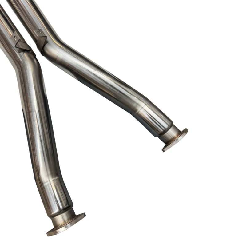 Kooks 97-04 Chevy Corvette 3in. x 2-1/2in. SS Catted X-Pipe-X Pipes-Grocery Getter Performance