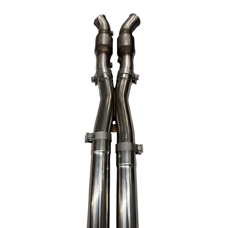 Kooks 97-04 Chevy Corvette 3in. x 2-1/2in. SS Catted X-Pipe-X Pipes-Grocery Getter Performance
