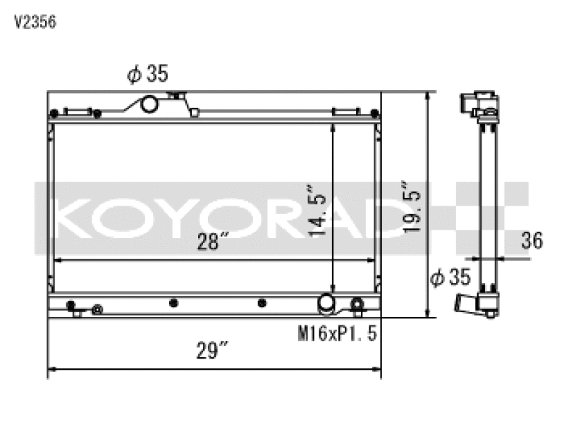 Koyo 01-05 Lexus IS300 (MT) Radiator-Radiators-Grocery Getter Performance