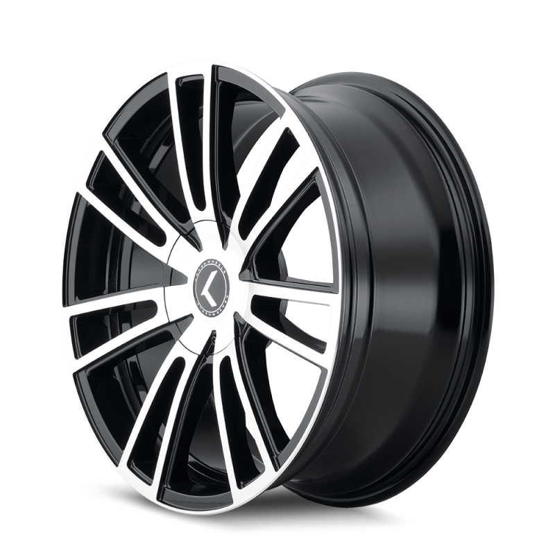 Kraze KR183 Spectra 18x8 / 5x115/120 BP / 40mm Offset / 74.1mm Hub Gloss Black Machined Wheel-Wheels - Cast-Grocery Getter Performance