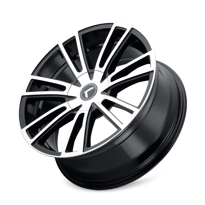 Kraze KR183 Spectra 20x8.5 / 5x112/120 BP / 38mm Offset / 74.1mm Hub Gloss Black Machined Wheel-Wheels - Cast-Grocery Getter Performance