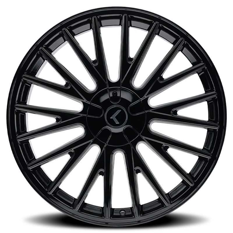 Kraze KR185 Double Down 17x8 / 5x108/114.3 BP / 38mm Offset / 73mm Hub Gloss Black Wheel-Wheels - Cast-Grocery Getter Performance