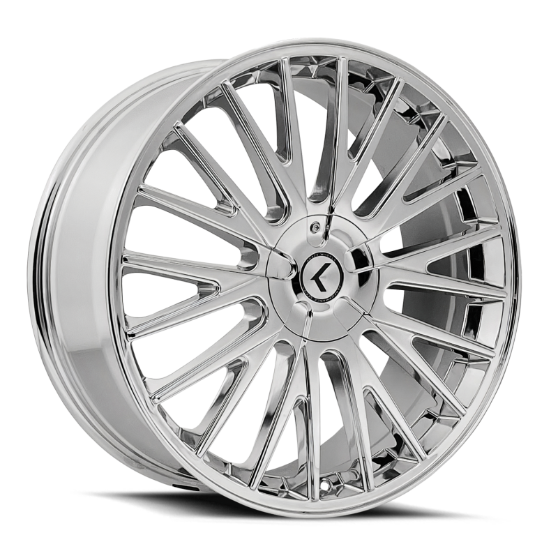 Kraze KR185 Double Down 20x8.5 / 5x112/120 BP / 38mm Offset / 73mm Hub Chrome Wheel-Wheels - Cast-Grocery Getter Performance