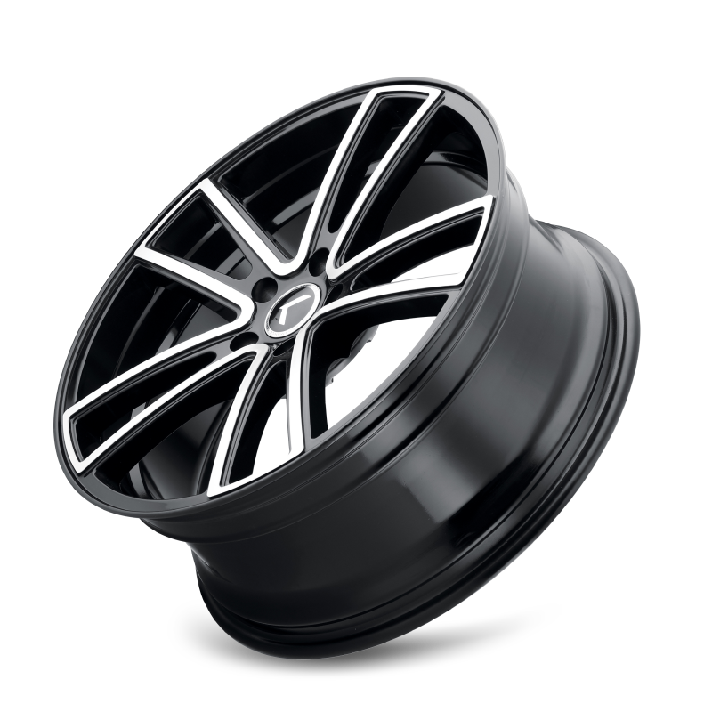 Kraze KR190 Lusso 18x8 / 5x115 BP / 40mm Offset / 72.62mm Hub Gloss Black Machined Wheel-Wheels - Cast-Grocery Getter Performance