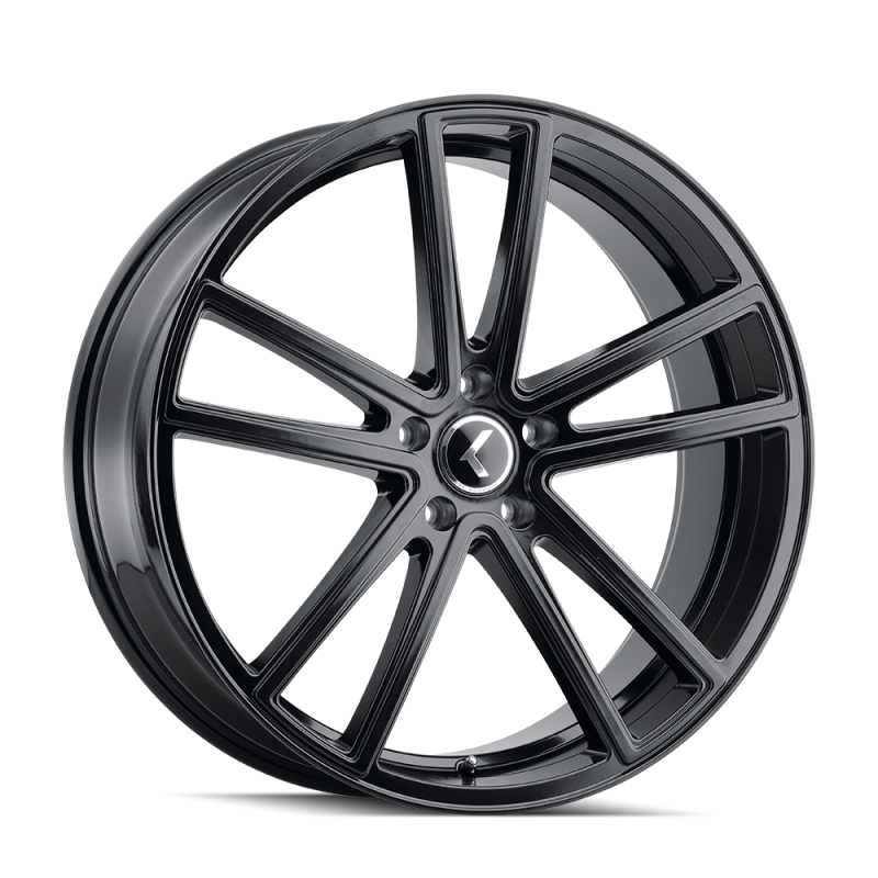 Kraze KR190 Lusso 22x8.5 / 5x114.3 BP / 38mm Offset / 72.62mm Hub Gloss Black Wheel-Wheels - Cast-Grocery Getter Performance