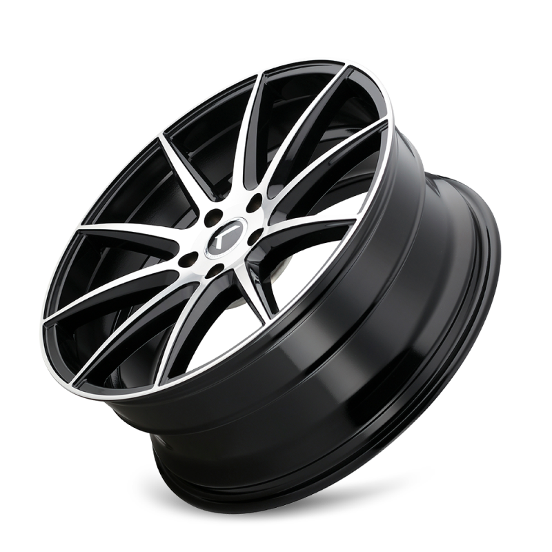Kraze KR194 Cosmos 17x8 / 5x114.3 BP / 38mm Offset / 72.62mm Hub Gloss Black Machined Wheel-Wheels - Cast-Grocery Getter Performance