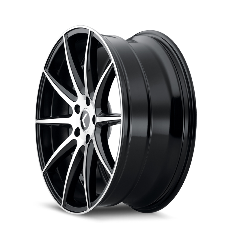 Kraze KR194 Cosmos 18x8 / 5x114.3 BP / 40mm Offset / 72.62mm Hub Gloss Black Machined Wheel-Wheels - Cast-Grocery Getter Performance