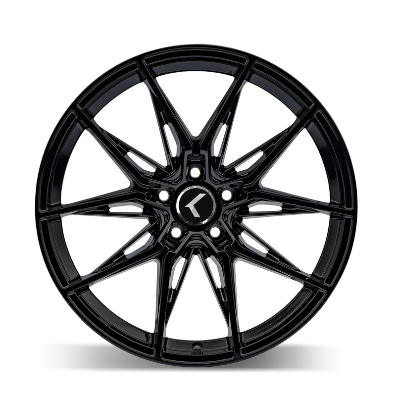 Kraze KR196 Evolve 20x9 / 5x114.3 BP / 35mm Offset / 72.62mm Hub Gloss Black Wheel-Wheels - Cast-Grocery Getter Performance
