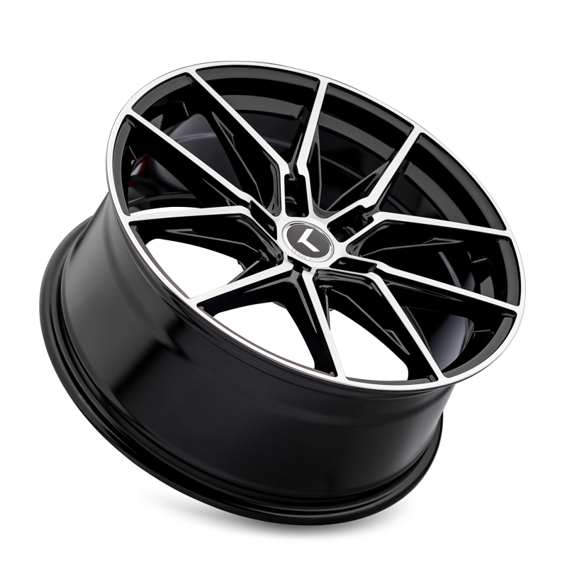 Kraze KR196 Evolve 20x9 / 5x120 BP / 35mm Offset / 72.56mm Hub Gloss Black Machined Wheel-Wheels - Cast-Grocery Getter Performance