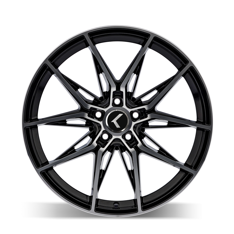 Kraze KR196 Evolve 20x9 / 5x120 BP / 35mm Offset / 72.56mm Hub Gloss Black Machined Wheel-Wheels - Cast-Grocery Getter Performance