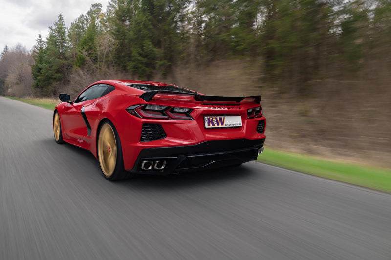 KW 2020+ Chevrolet Corvette C8 (w/ Electronic Dampers & OE Noselift) Height Adjustable Spring Kit-Lowering Kits-Grocery Getter Performance