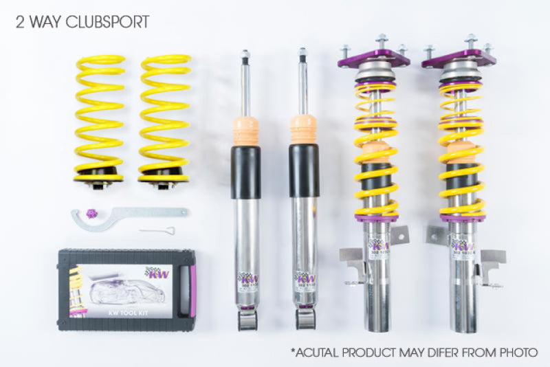 KW Clubsport Kit 20-Up Chevrolet Corvette C8 W/O Factory Noselift 2-Way-Coilovers-Grocery Getter Performance