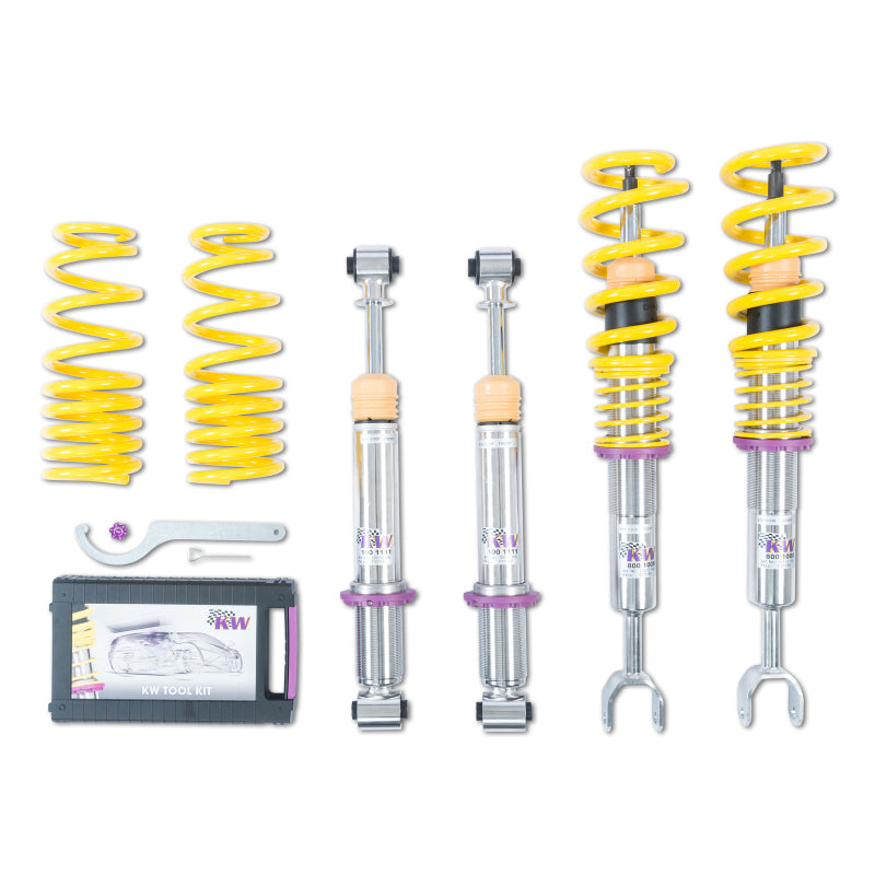 KW Coilover Kit V1 Audi A4 S4 (8D/B5 B5S) Sedan + Avant; Quattro incl. S4; all engines-Coilovers-Grocery Getter Performance