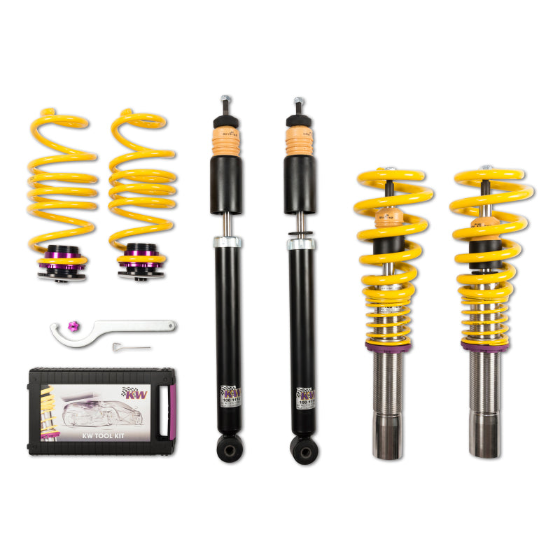 KW Coilover Kit V1 Audi A4 S4 (8K/B8) w/o electronic dampening control Sedan FWD + Quattro-Coilovers-Grocery Getter Performance