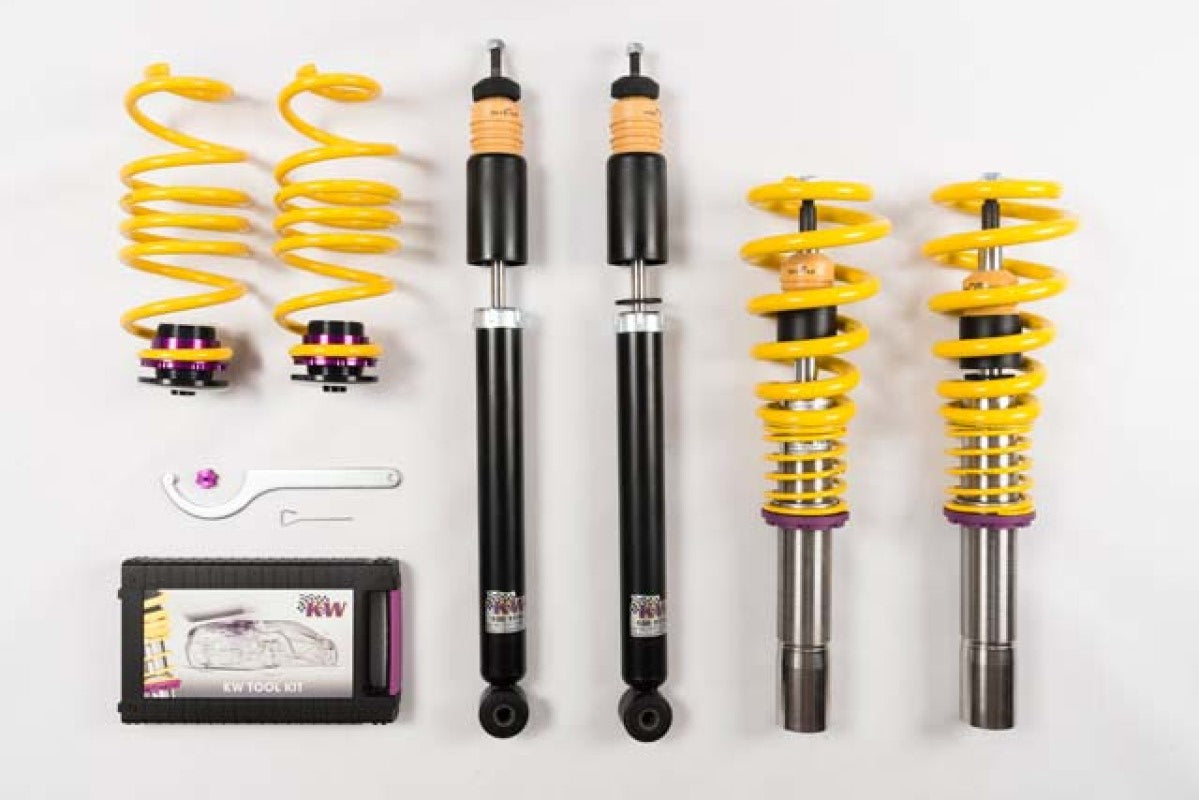 KW Coilover Kit V1 Audi A4 S4 (8K/B8) w/o electronic dampening control Sedan FWD + Quattro-Coilovers-Grocery Getter Performance