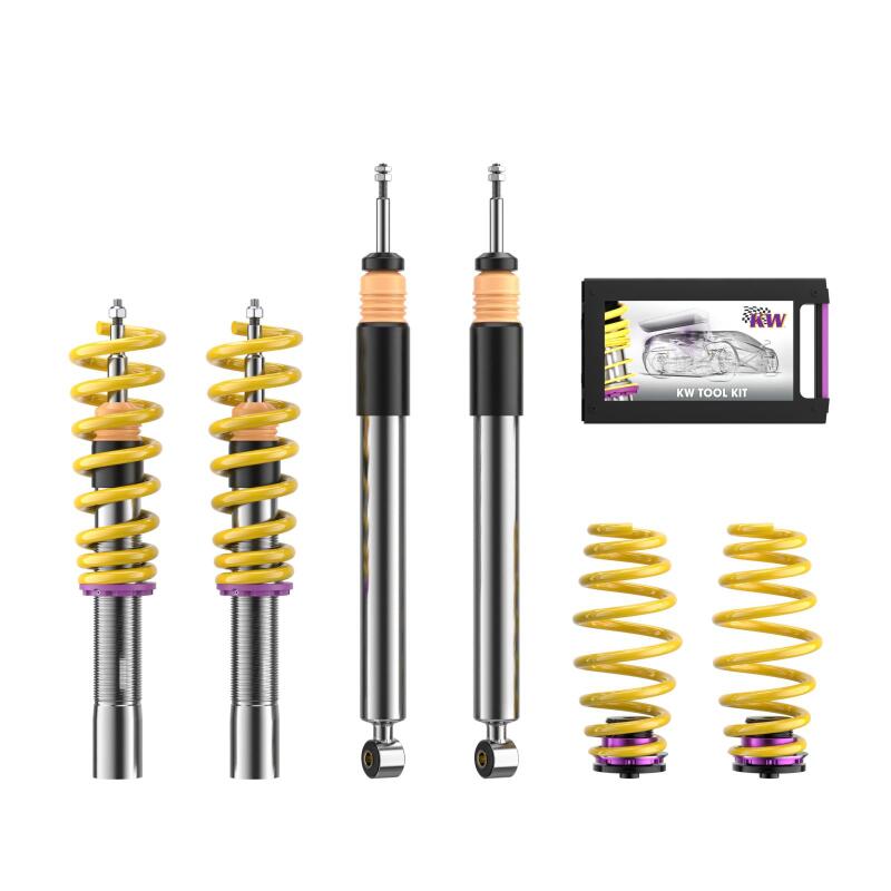 KW Street Comfort Kit Audi A4 S4 (8K/B8) w/o electronic dampening control Sedan FWD + Quattro-Coilovers-Grocery Getter Performance