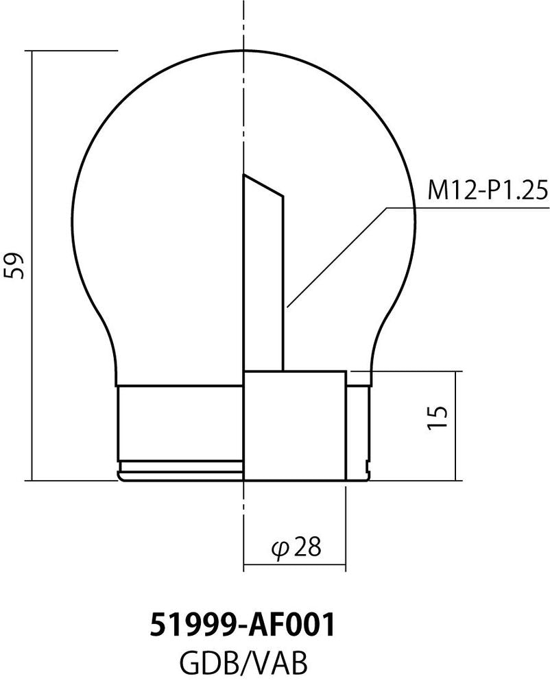 CARBON SHIFT KNOB SUBARU 6MT