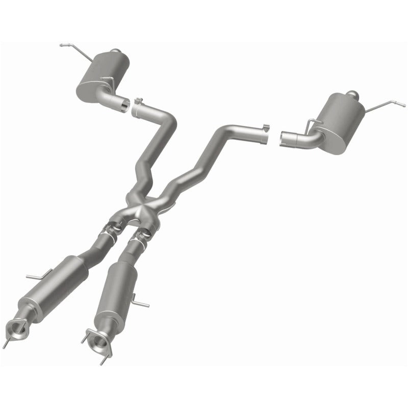 MagnaFlow 12 Jeep Grand Cherokee V8 6.4L Dual Split Rear Exit Stainless Cat Back Performance Exhaust-Catback-Grocery Getter Performance