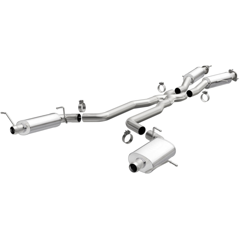 MagnaFlow 12 Jeep Grand Cherokee V8 6.4L Dual Split Rear Exit Stainless Cat Back Performance Exhaust-Catback-Grocery Getter Performance