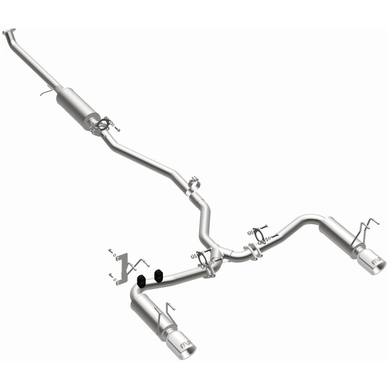 MagnaFlow 16-18 Honda Civic L4 2.0L Street Series Cat-Back Exhaust w/ Polished Tips-Catback-Grocery Getter Performance