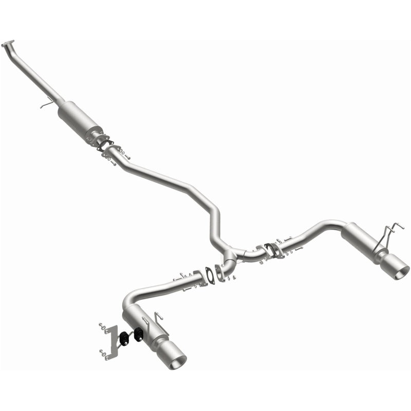 MagnaFlow 16-18 Honda Civic L4 2.0L Street Series Cat-Back Exhaust w/ Polished Tips-Catback-Grocery Getter Performance