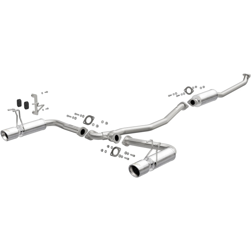 MagnaFlow 16-18 Honda Civic L4 2.0L Street Series Cat-Back Exhaust w/ Polished Tips-Catback-Grocery Getter Performance