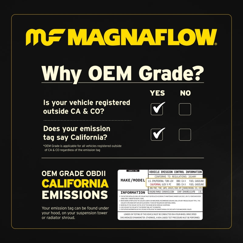 MagnaFlow 16-23 Chevrolet Camaro OEM Grade Federal / EPA Compliant Direct Fit Converter-Catalytic Converter Direct Fit-Grocery Getter Performance