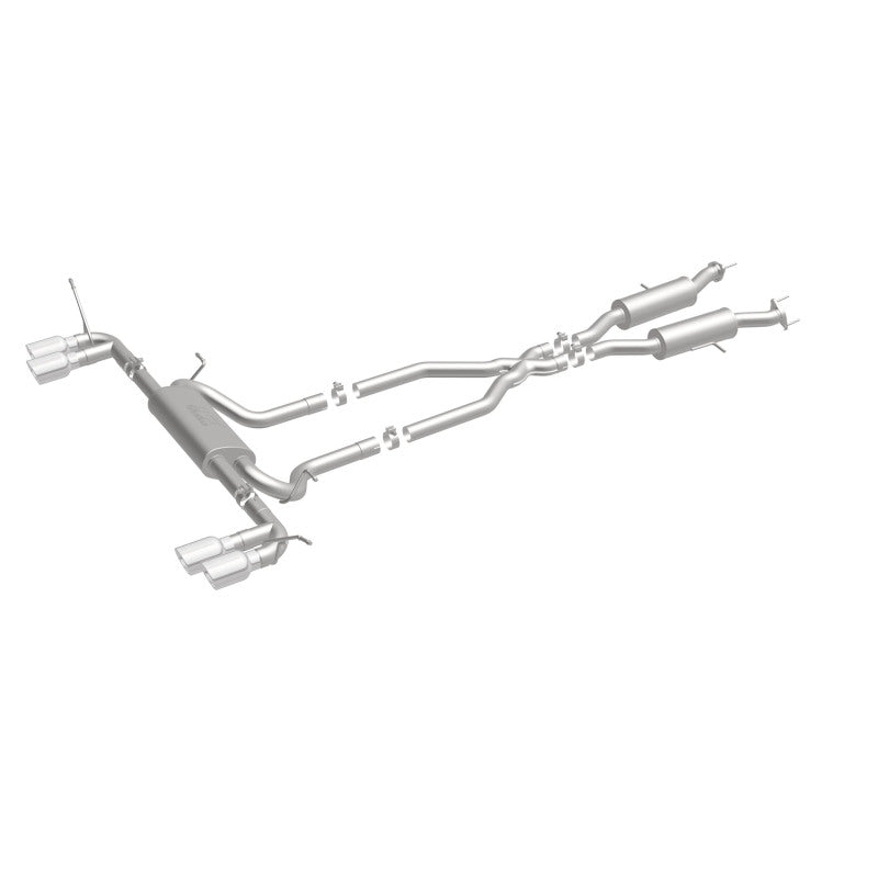 MagnaFlow Cat Back, SS, 2.5in, Quad Split Polish 4in tip 14-15 Jeep Grand Cherokee 3.6L/5.7L V6/V8-Catback-Grocery Getter Performance