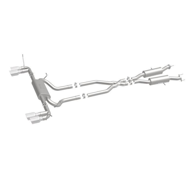 MagnaFlow Cat Back, SS, 2.5in, Quad Split Polish 4in tip 14-15 Jeep Grand Cherokee 3.6L/5.7L V6/V8-Catback-Grocery Getter Performance