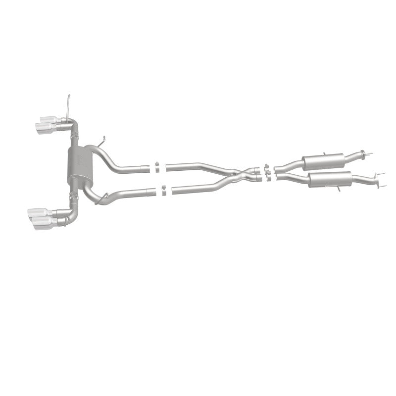 MagnaFlow Cat Back, SS, 2.5in, Quad Split Polish 4in tip 14-15 Jeep Grand Cherokee 3.6L/5.7L V6/V8-Catback-Grocery Getter Performance