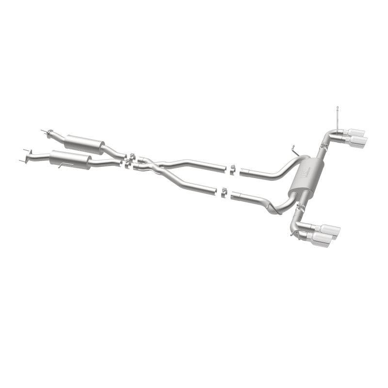 MagnaFlow Cat Back, SS, 2.5in, Quad Split Polish 4in tip 14-15 Jeep Grand Cherokee 3.6L/5.7L V6/V8-Catback-Grocery Getter Performance