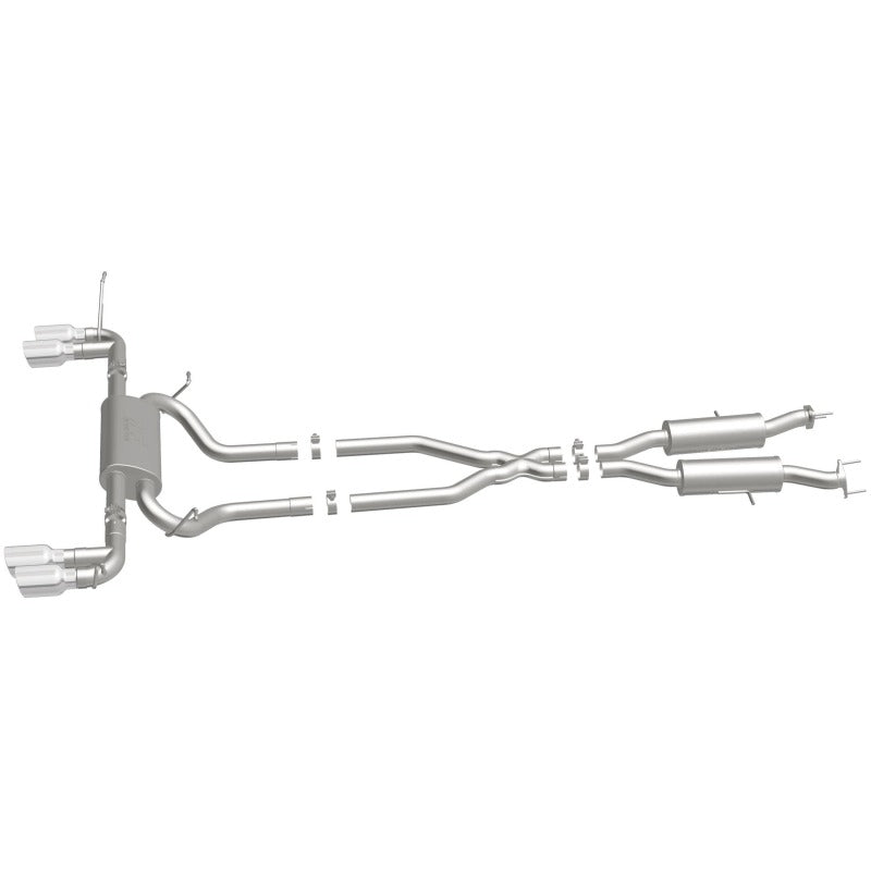 MagnaFlow Cat Back, SS, 2.5in, Quad Split Polish 4in tip 14-15 Jeep Grand Cherokee 3.6L/5.7L V6/V8-Catback-Grocery Getter Performance