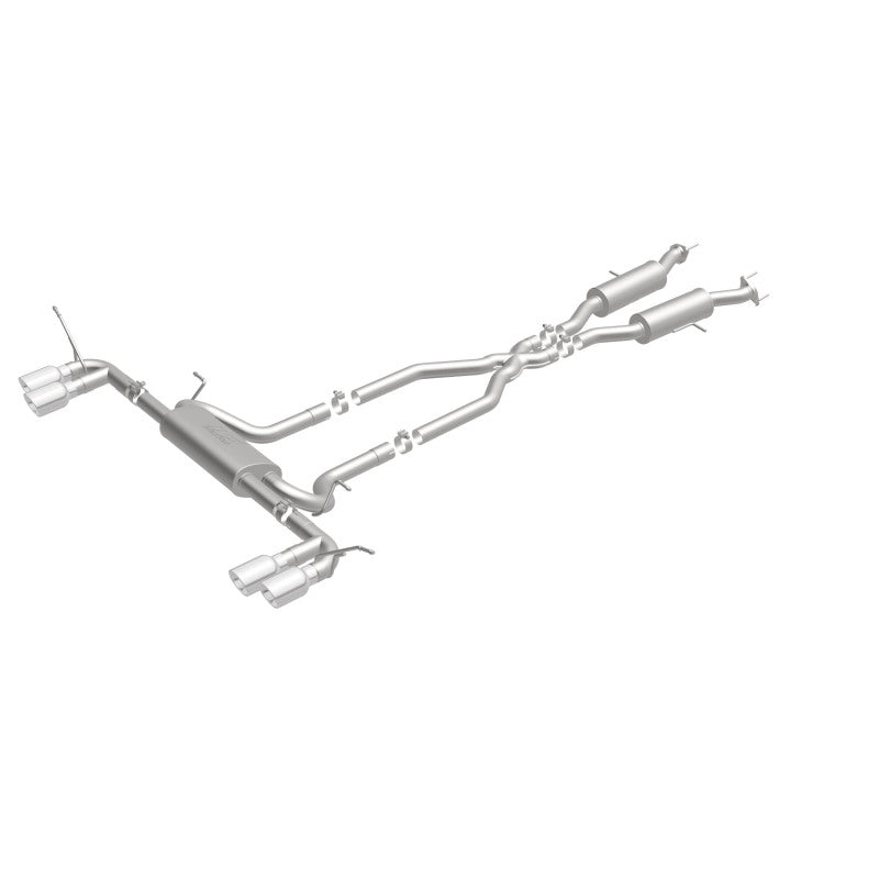 MagnaFlow Cat Back, SS, 2.5in, Quad Split Polish 4in tip 14-15 Jeep Grand Cherokee 3.6L/5.7L V6/V8-Catback-Grocery Getter Performance