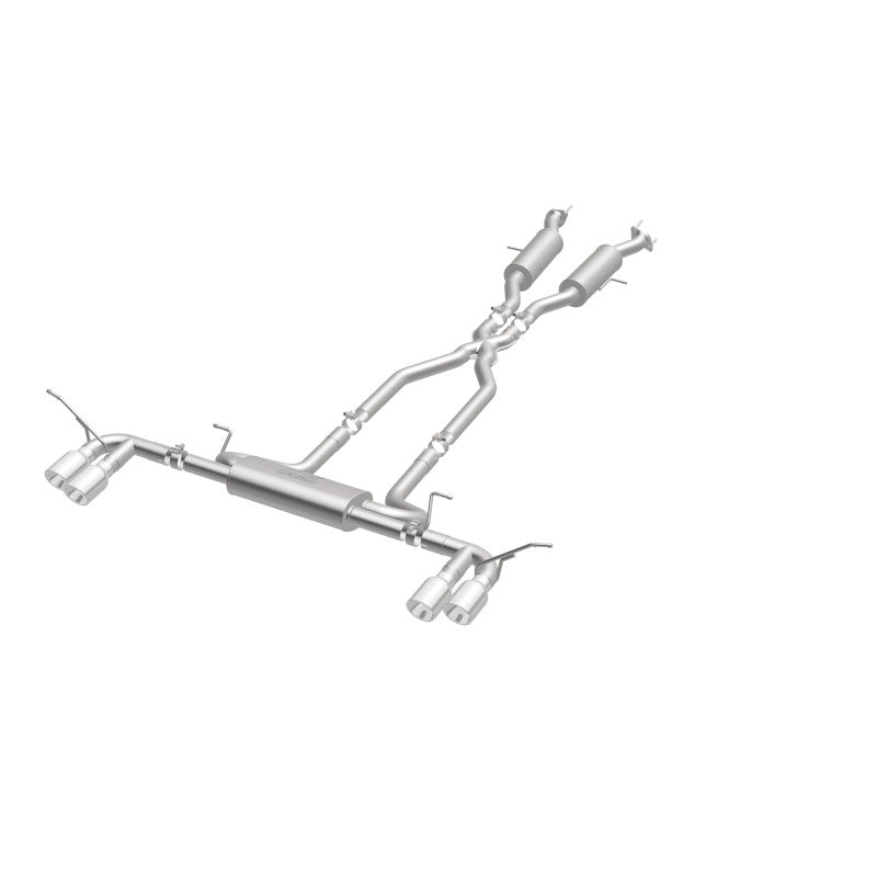 MagnaFlow Cat Back, SS, 2.5in, Quad Split Polish 4in tip 14-15 Jeep Grand Cherokee 3.6L/5.7L V6/V8-Catback-Grocery Getter Performance