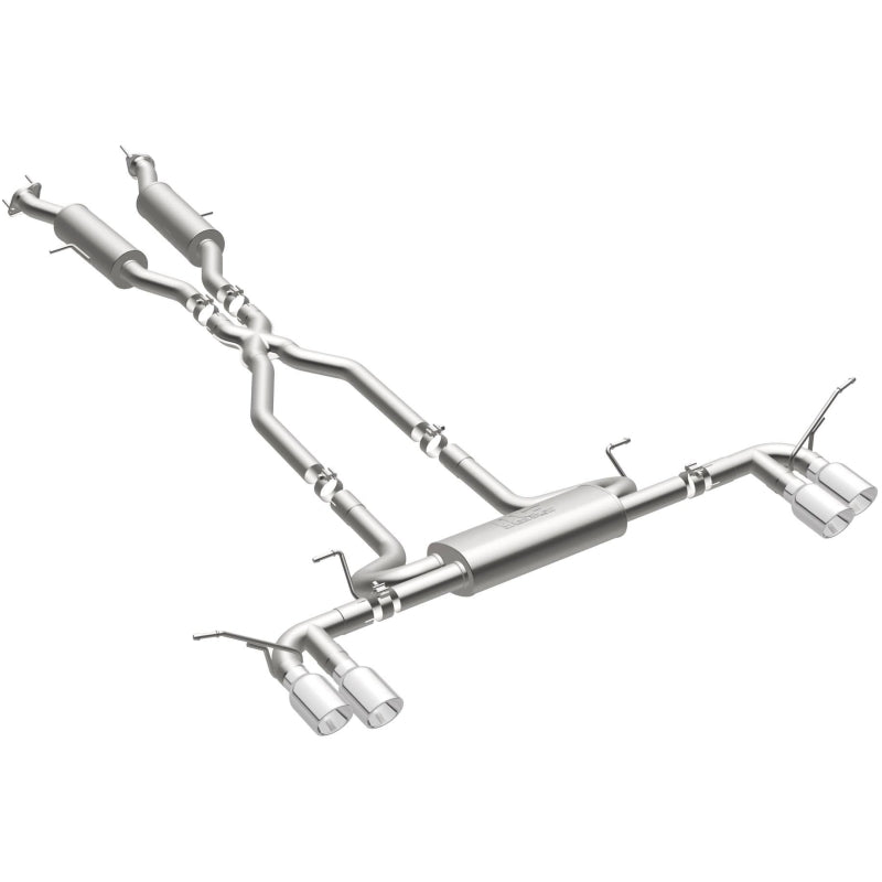 MagnaFlow Cat Back, SS, 2.5in, Quad Split Polish 4in tip 14-15 Jeep Grand Cherokee 3.6L/5.7L V6/V8-Catback-Grocery Getter Performance