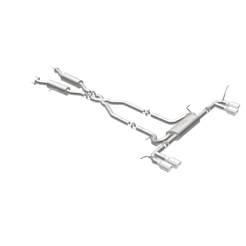 MagnaFlow Cat Back, SS, 2.5in, Quad Split Polish 4in tip 14-15 Jeep Grand Cherokee 3.6L/5.7L V6/V8-Catback-Grocery Getter Performance