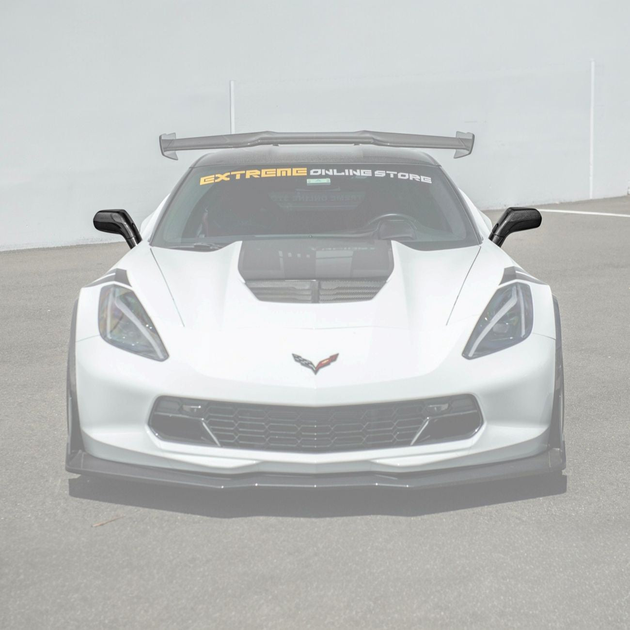 Corvette C7 Dry Carbon Fiber Side Mirror Cover Overlays