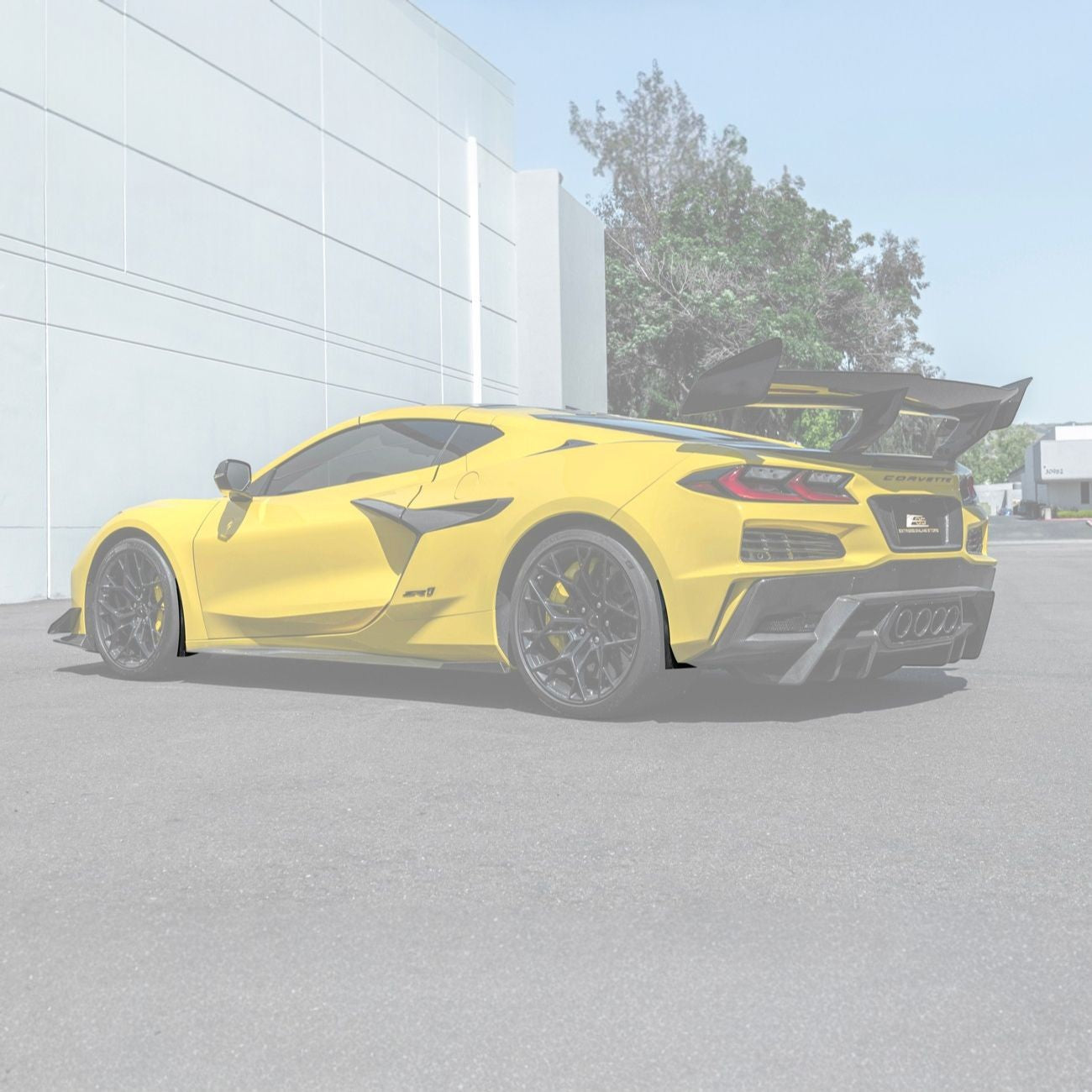 Corvette C8 Dry Carbon Fiber Front & Rear Mud Flaps