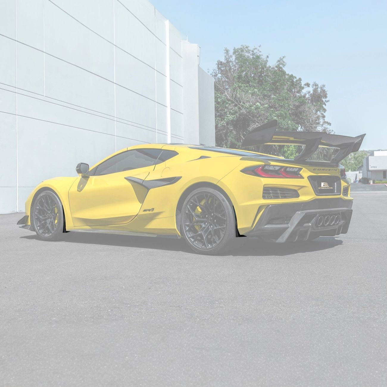 Corvette C8 Dry Carbon Fiber Rear Side Mud Flaps