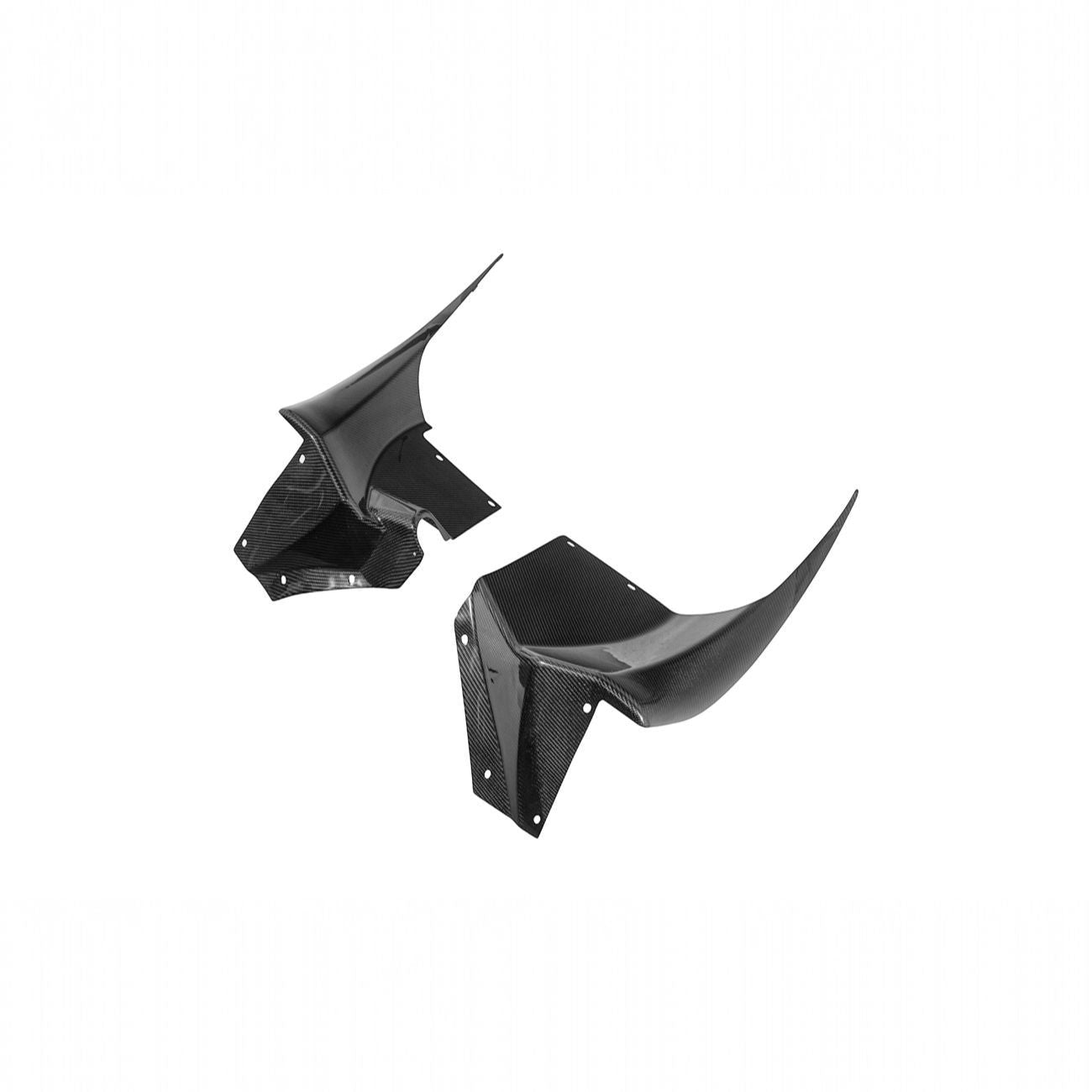 Corvette C6 Carbon Fiber Factory Style Front Fender Rear Extension Splash Guards