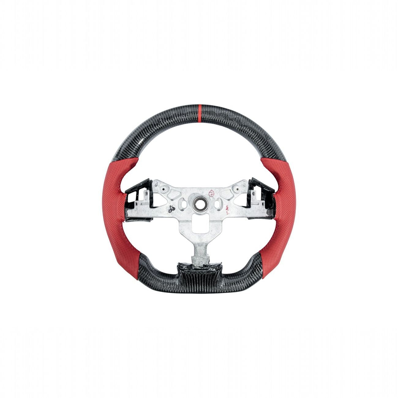 Corvette C6 Carbon Fiber Round Top Flat Bottom Steering Wheel & Control Covers