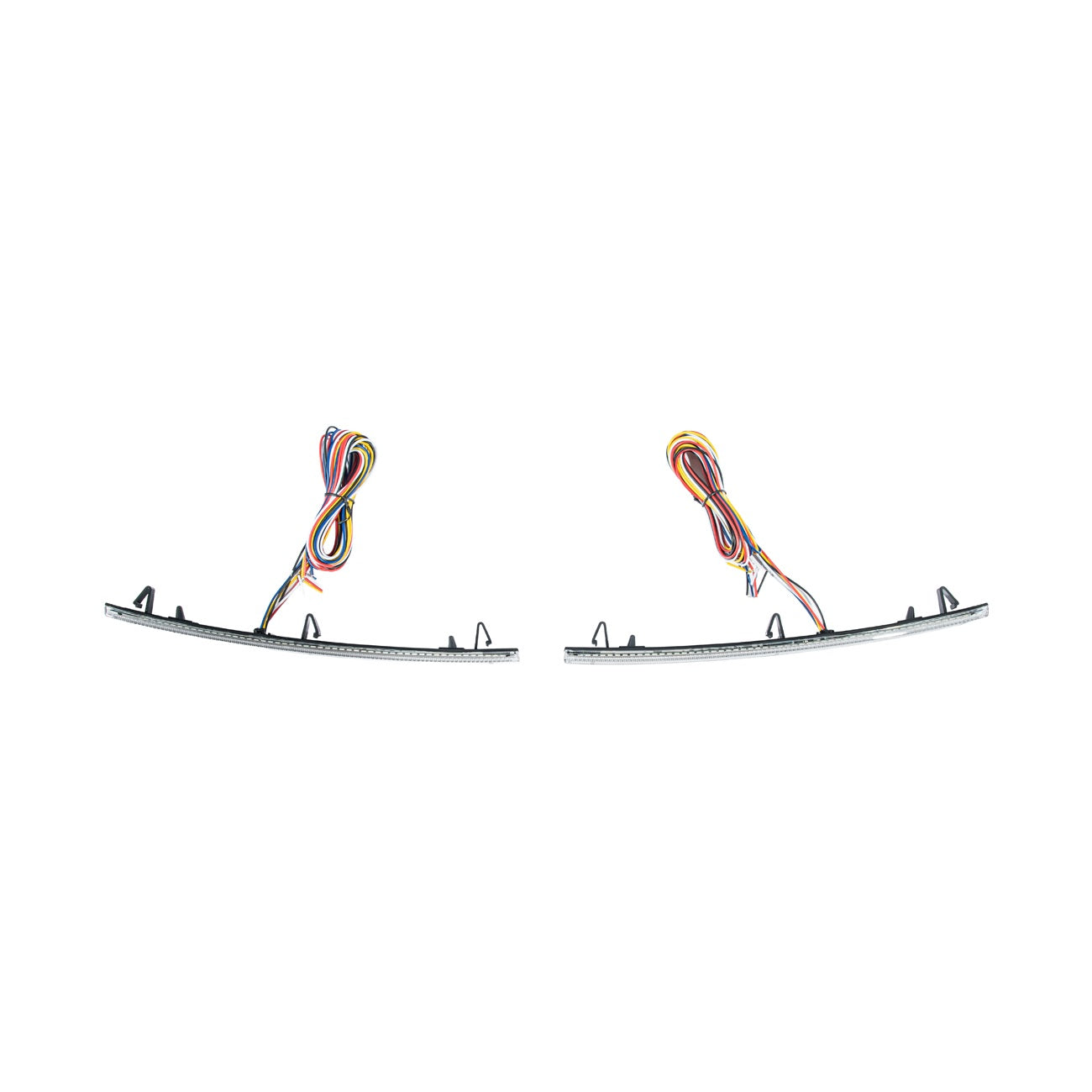 Corvette C7 Rear Bumper Diffuser Clear Lens Red LED Reflector Lights