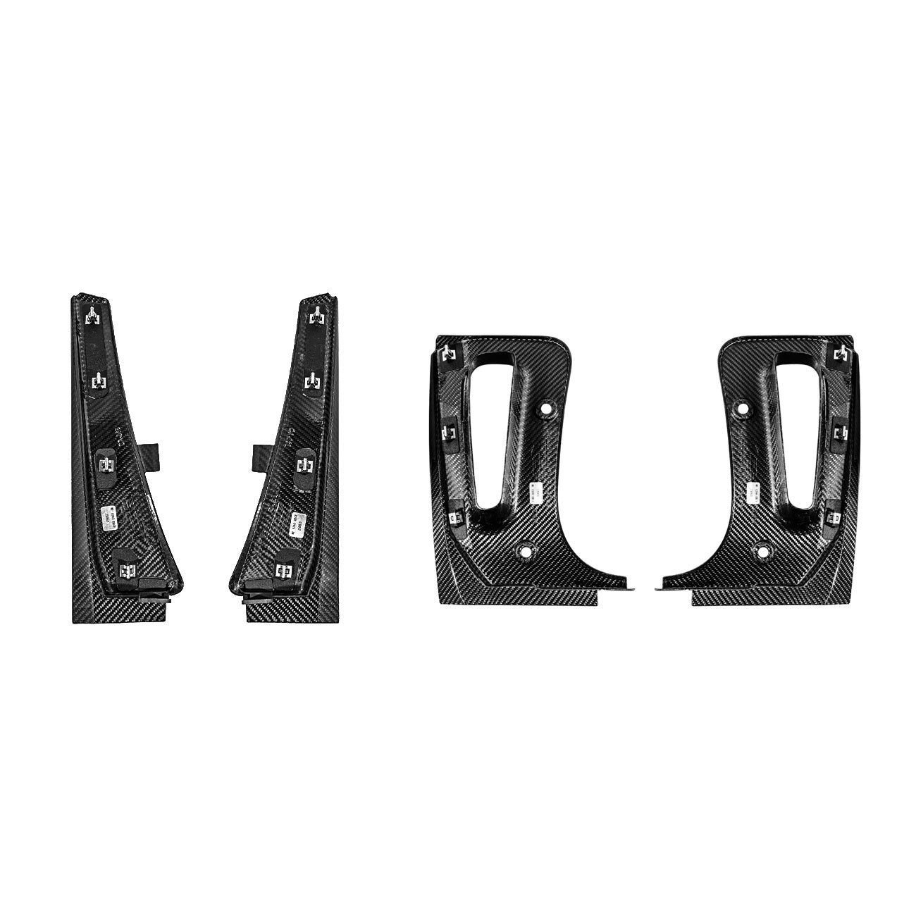 Corvette C8 Dry Carbon Fiber Front & Rear Mud Flaps