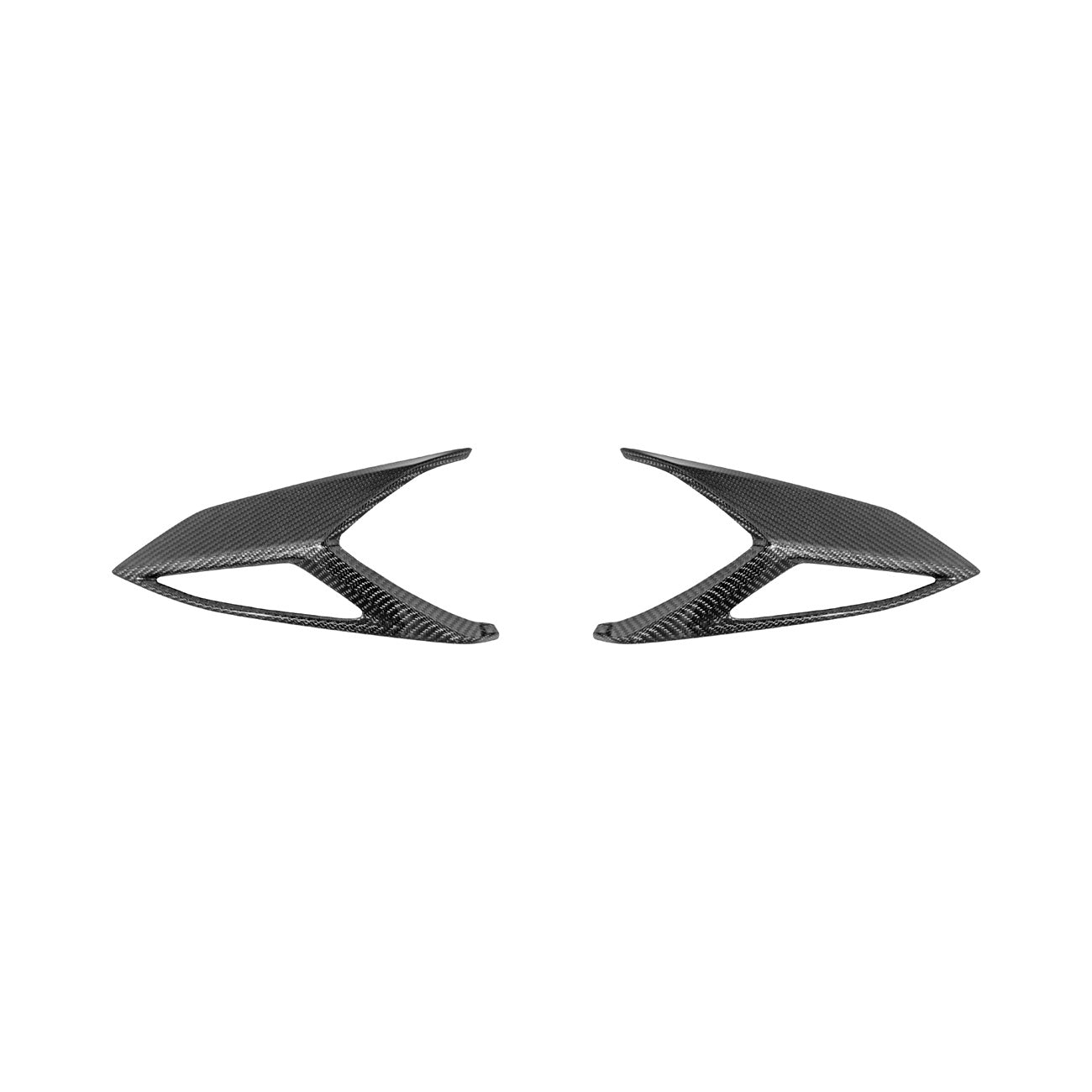 Corvette C8 Dry Carbon Fiber Rear Taillight Side Trim Panel Cover Overlays