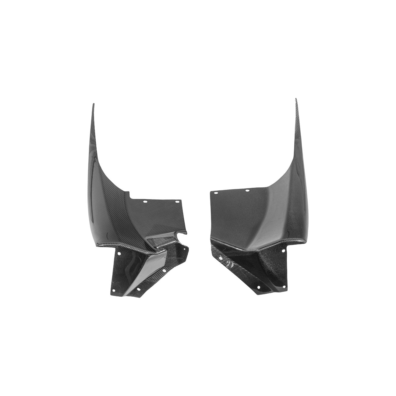 Corvette C6 Carbon Fiber Factory Style Front Fender Rear Extension Splash Guards