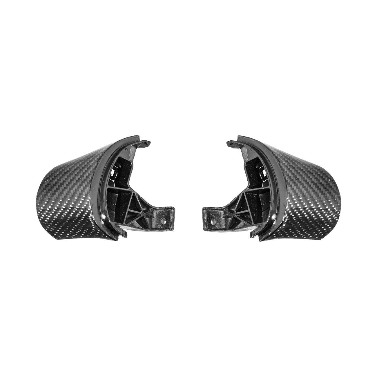 Corvette C6 Dry Carbon Fiber Steering Wheel Button Control Bezel Covers