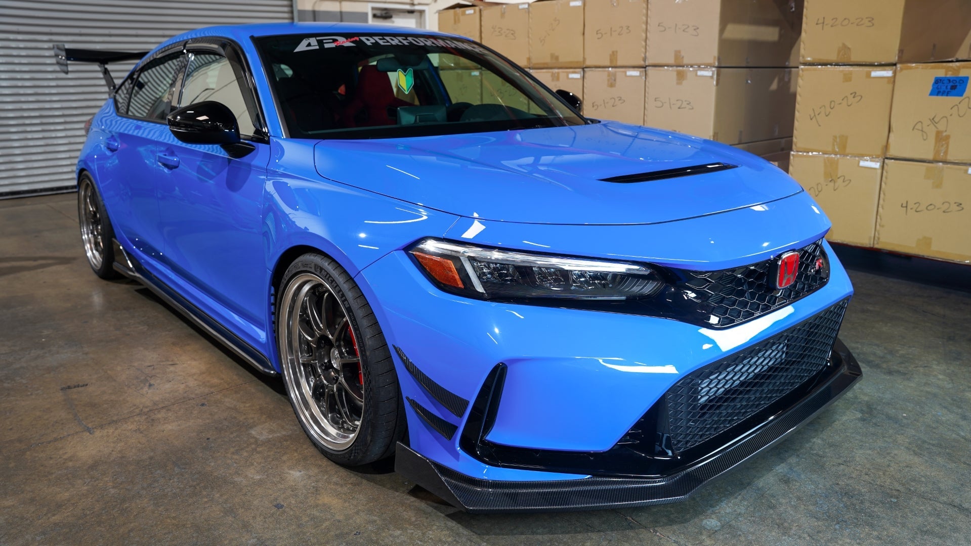 Honda FL5 Civic Type R Carbon Fiber Front Bumper Canards 2023 - Current